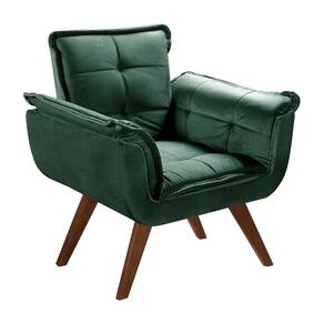 Poltrona Pé Palito Decoração Sala Quarto Recepção Bella Opala Verde