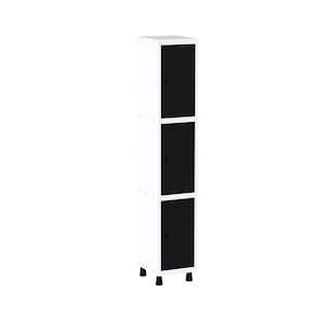 Roupeiro em Aço Mt 1v 3 Portas Pitâo Branco/Preto