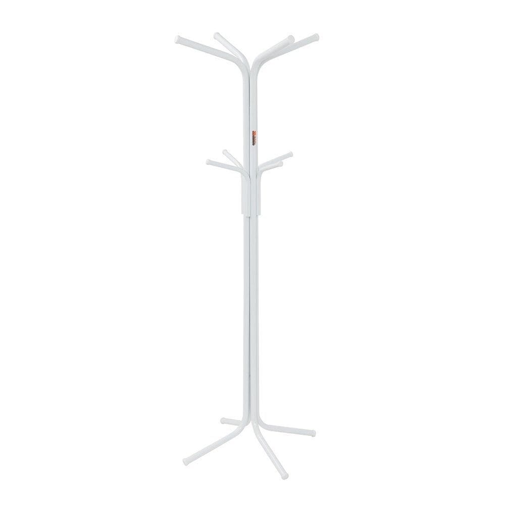 Cabideiro de Chão em Tubo de Aço Branco