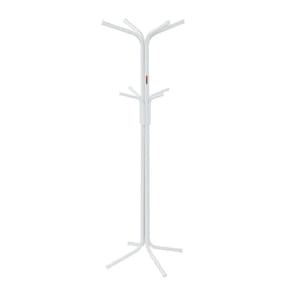 Cabideiro de Chão em Tubo de Aço Branco