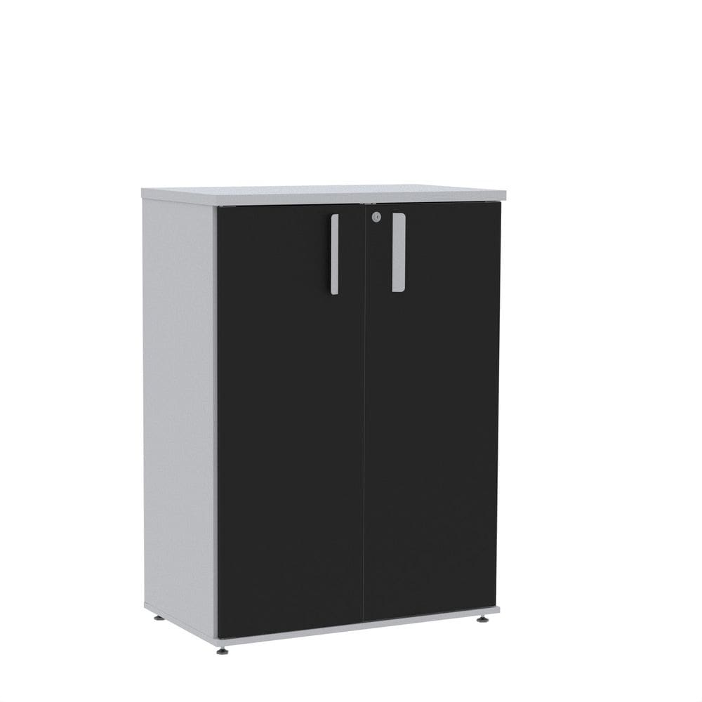 Armário Intermediário 02 Portas Pivotante Aic1100 Cinza/Preto