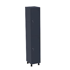 Roupeiro em Aço Mt 1v 2 Portas Fechadura Com Prateleira Interna Azul DelRei