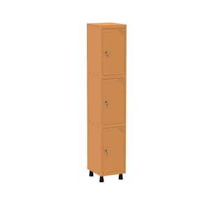 Roupeiro em Aço Mt 1v 3 Portas - Fechadura Laranja Picasso