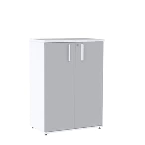 Armário Intermediário 02 Portas Pivotante Aic1100 Branco/Cinza