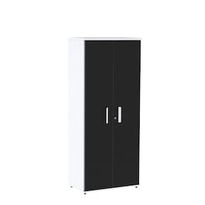 Armário para Escritório Alto 02 Portas Pivotante Aac1600 Branco/Preto