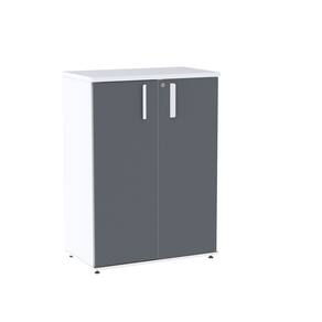 Armário Intermediário 02 Portas Pivotante Aic1100 Branco/Grafito
