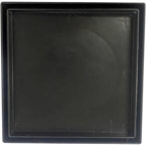 Ralo Sifonado Quadrado Rebouças 150x150mm Preto - Embalagem 100 Unidades