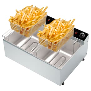 FRD11 Fritadeira eletrica dupla 2500W 2 cubas 5,0 litros 127V 50-60 Hz