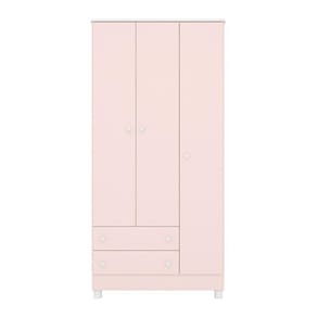 Guarda Roupa Infantil 3 Portas e 2 Gavetas Doce Sonho com Pés - Qmovi