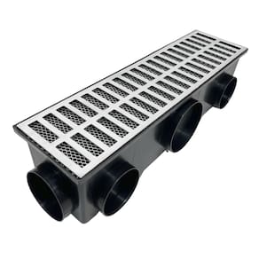 Ralo Completo Externo Aluminio 15x50 com Tela e 11 Saídas