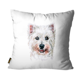 Capa para Almofada Mdecore West Highland White Terrier 45x45