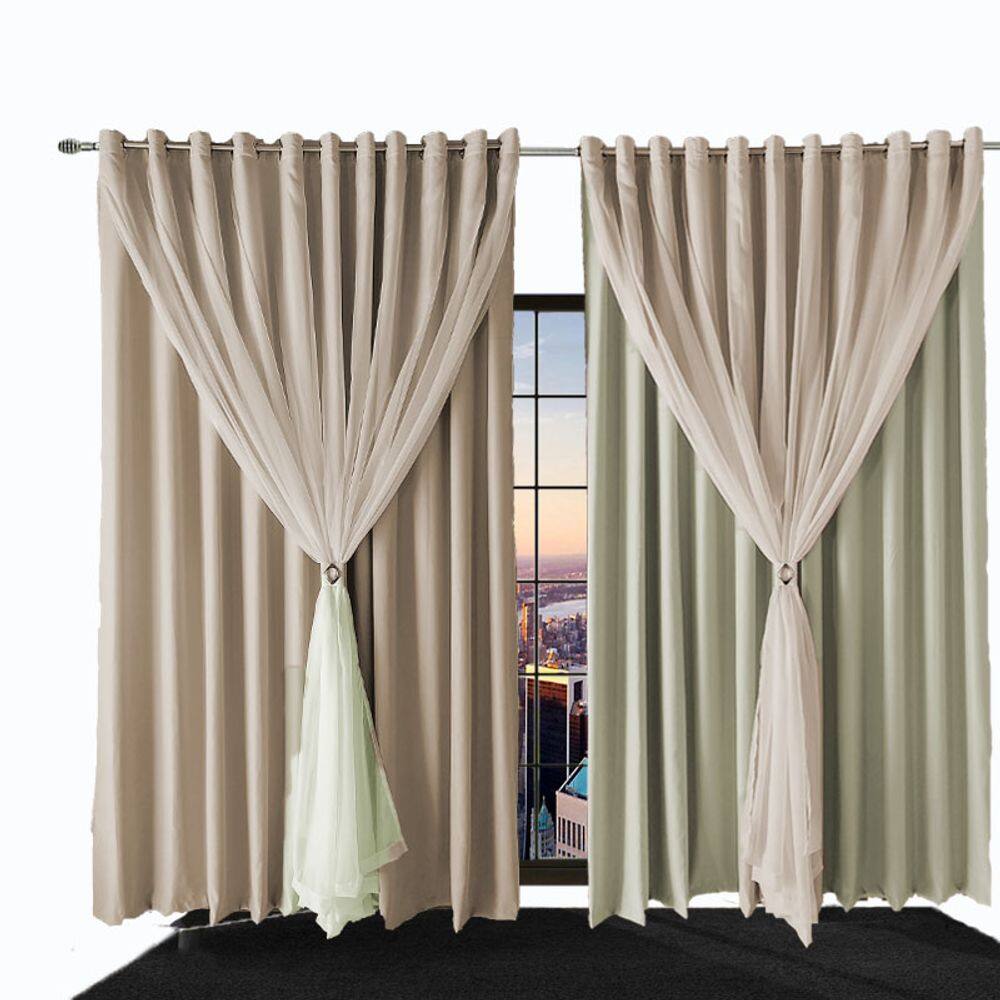 cortina para quarto e sala blecaute Ana 8,00 x 2,50 branco