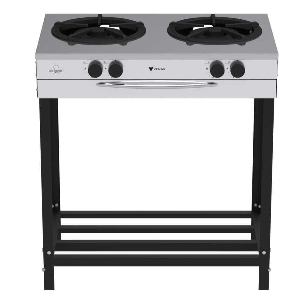 Fogão 2 Bocas Venax Estilo Gourmet Cinza - Fi 230-2