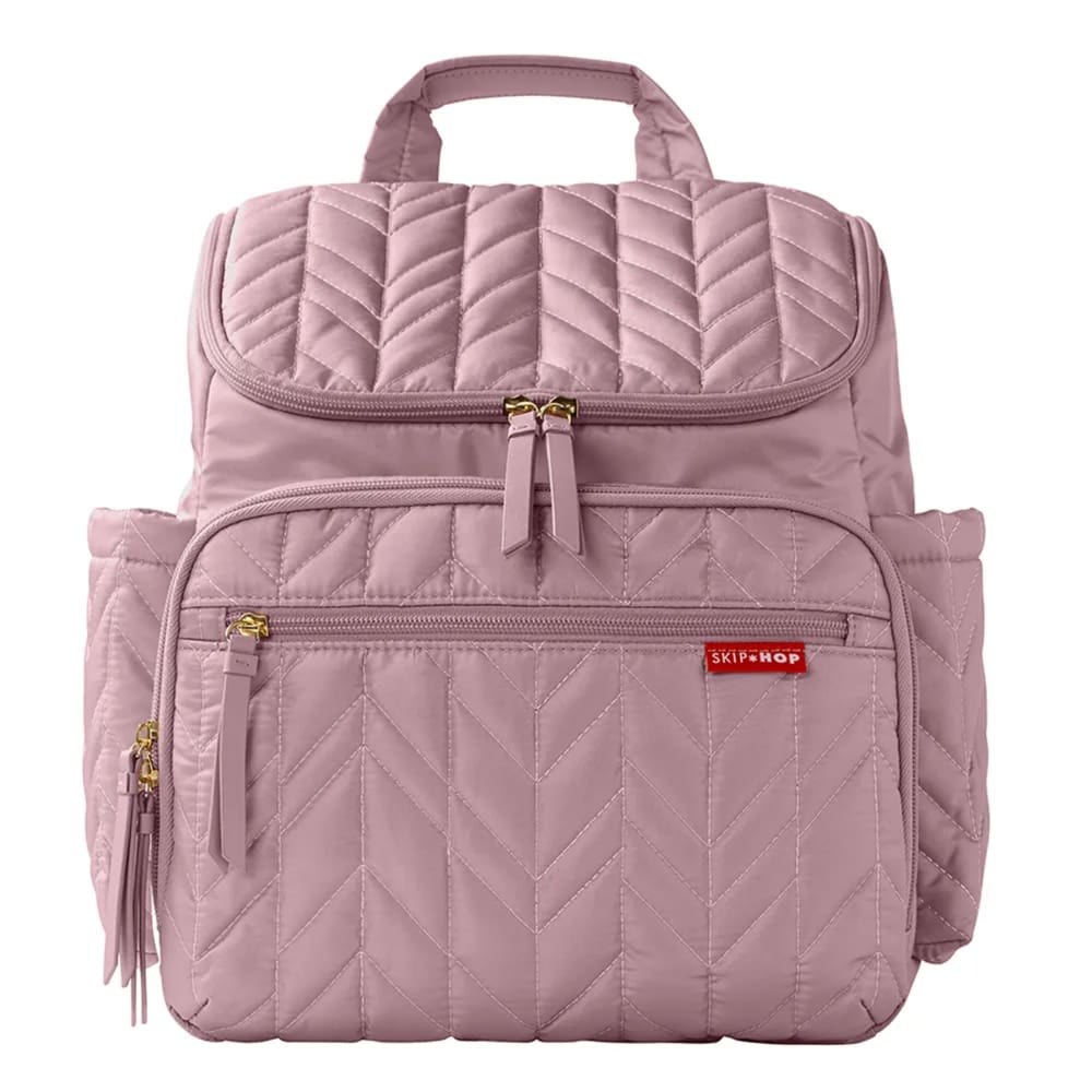 Bolsa Maternidade Forma Backpack Mochila Premium c/ Trocador - Lilás Rosado
