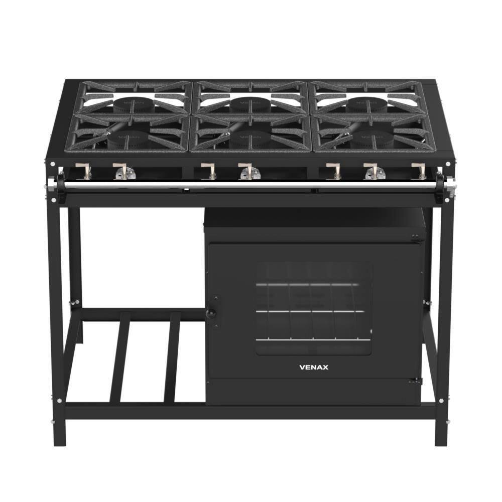 Fogão 6 Bocas Venax Classic Preto - Ffi 630