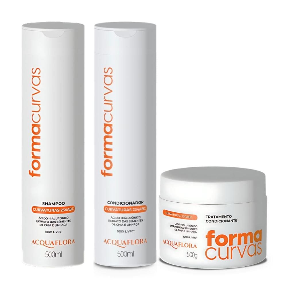 Kit Acquaflora Forma Curvas Com 3 Tratamento Condicionante