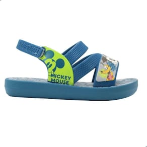 Sandália Grendene Kids Disney Maleta Divertida Baby Azul/Verde