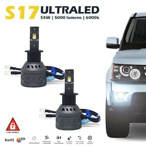 Par Lâmpadas H3 Farol Milha Fox Ultra Led 10000 Lumens Canbus Canceller Não Acusa 2003 2004 2005 2006 2007 2008 2009