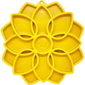 Comedouro Lento Mandala eTray SodaPup Tigela de Enriquecimento Interativo Para Cachorro - Amarelo