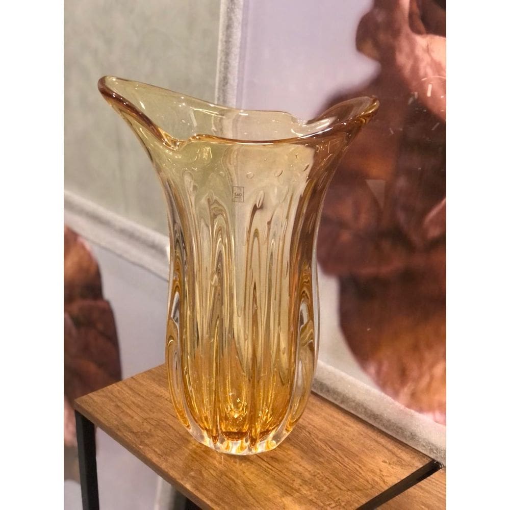 Vaso Cristal Ambar  -São Marcos