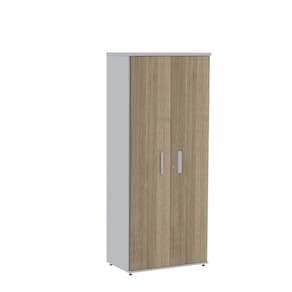 Armário para Escritório Alto 02 Portas Pivotante Aac1900 Cinza/Noce Naturalle