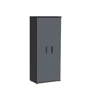 Armário para Escritório Alto 02 Portas Pivotante Aac1600 Preto/Grafito
