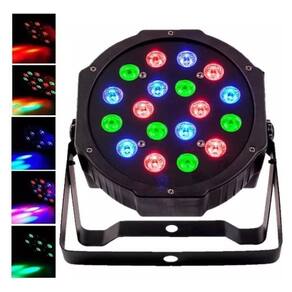 Canhão Jogo De Luz 18 Leds 80W Rgb Jogo De Luz