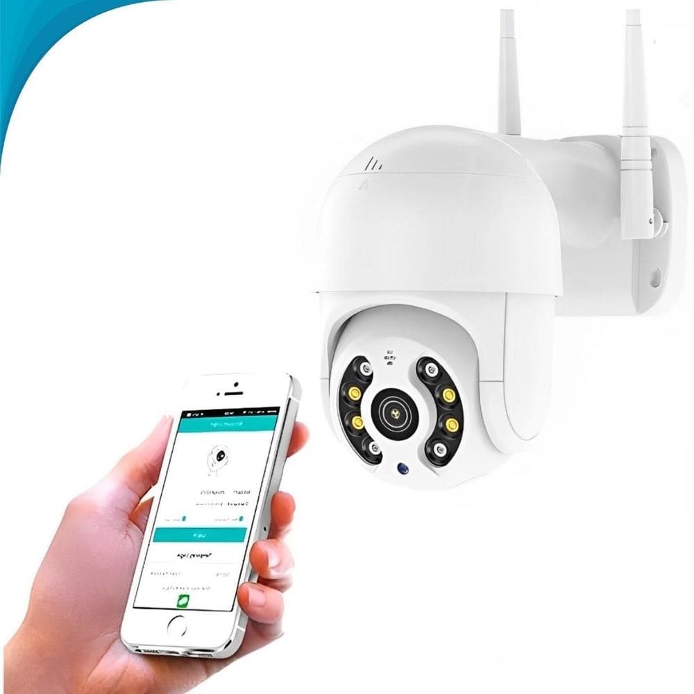 Vigilância 360 Wifi Hd Externa Áudio Bidirecional