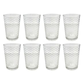 Conjunto 8 Copos De Vidro Cells 200Ml Bolinha Class Home