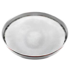Kit 5 Peneira Aro De Aço Com Tela Trançada Para Tapioca 30Cm
