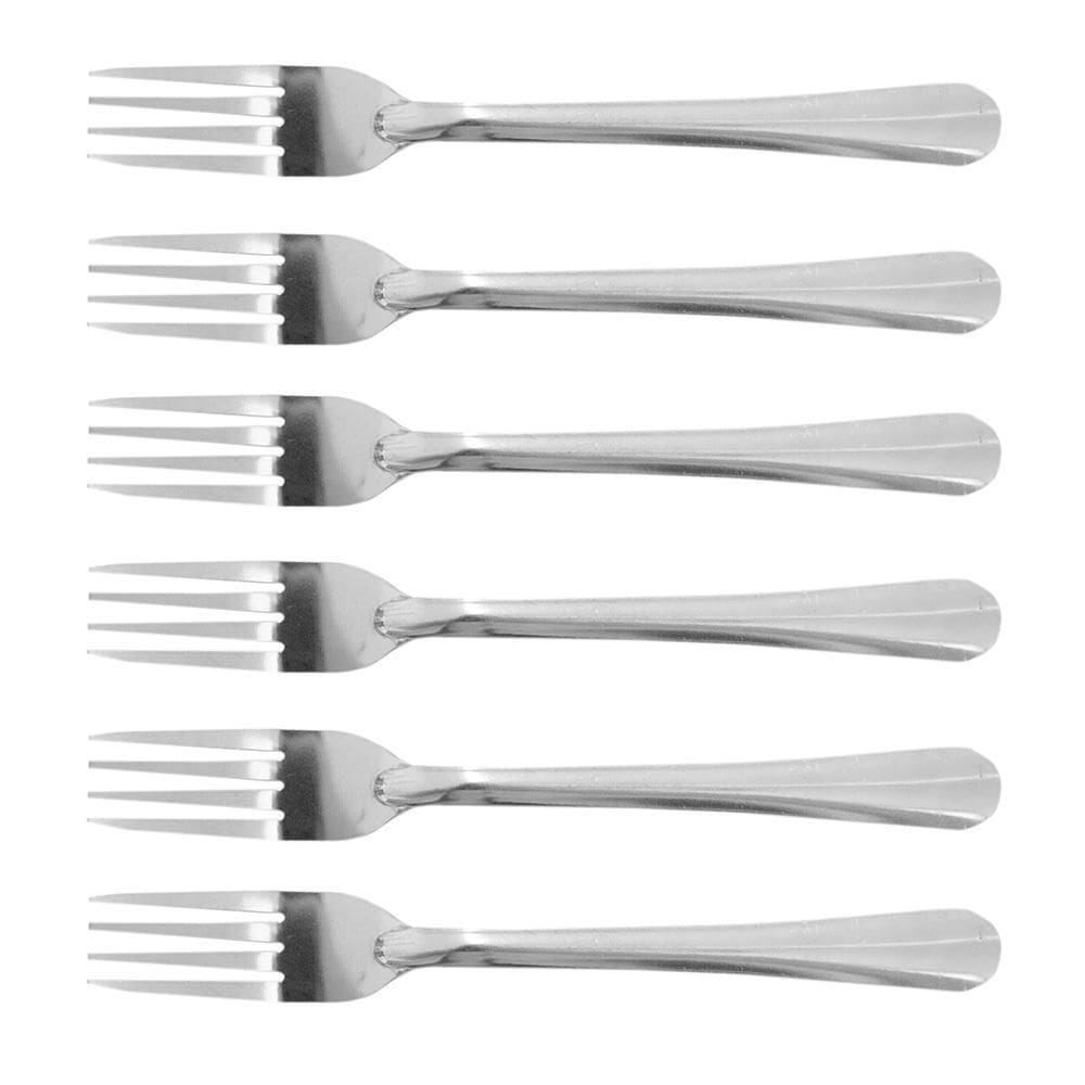 Kit 6 Garfos Mesa Inox Urban 18Cm Restaurante Bar Buffet