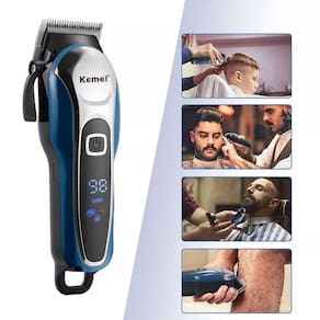 Maquininha Pet Cabelo Barba Profissional Dourado Motor Forte
