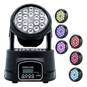 Canhão Jogo De Luz Moving Head 18 Leds Profissional Lk-294
