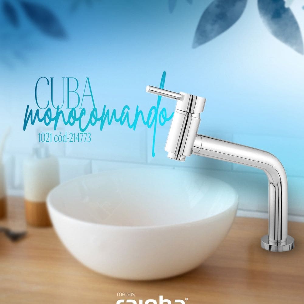 Monocomando Lavatório Bica Baixa 16 Cm Cromado