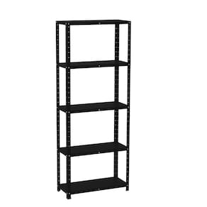 Estante com Estrutura Metalica Armazenagem Pre Mold 2000mm S/ref Epl-5a-vu Preto