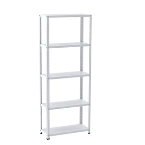 Estante com Estrutura Metalica Armazenagem Pre Mold 2000mm S/ref Epl-5a-vu Branco