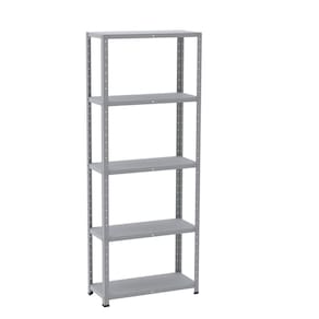 Estante com Estrutura Metalica Armazenagem Pre Mold 2000mm S/ref Epl-5a-vu Cinza
