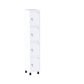 Roupeiro em Aço Mt 1v 4 Portas - Fechadura Branco