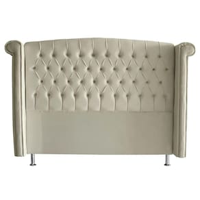 Cabeceira De Cama Box Luxo Queen 160 Cm Suede Porcelana Eli Móveis