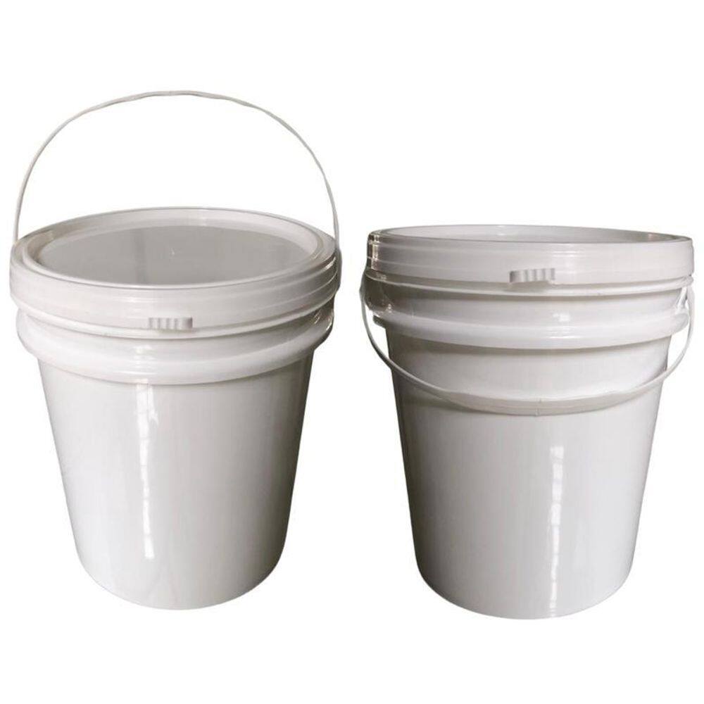 Balde Para Isca Viva Plano 5L Com Tampa 2 Pçs