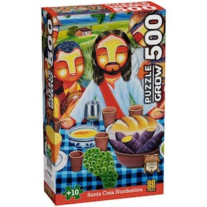Puzzle 500 Peças Santa Ceia Nordestina- Eduardo Lima