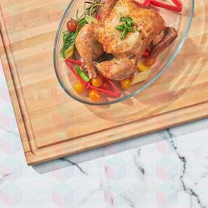 3 Assadeira 1,6L Oval Sem Tampa Forno Airfryer Saladas Sobremesa