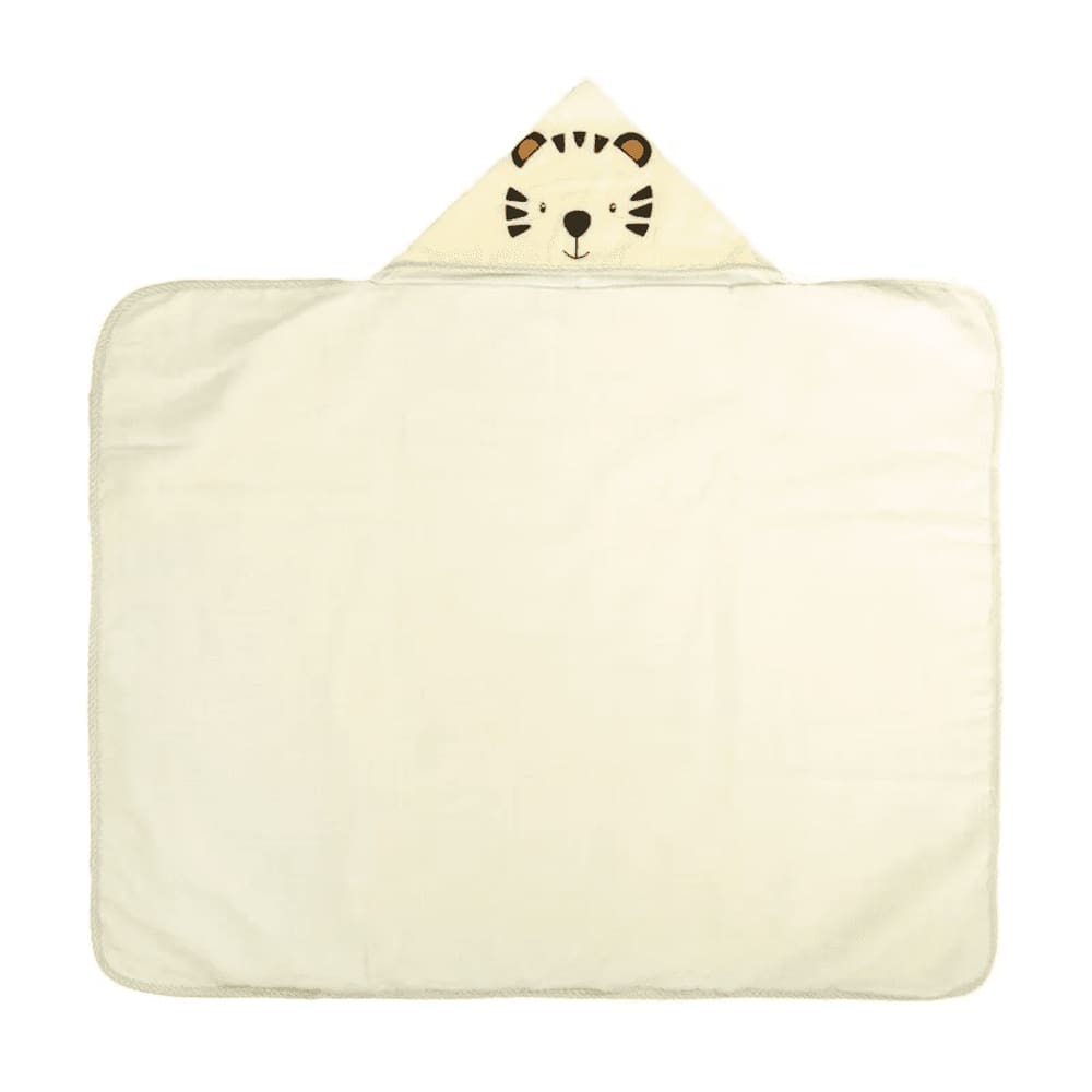 TOALHA LISA BUBLIM BABY COM CAPUZ BORDADO 100% ALGODÃO ESTAMPADA 67CM x 90CM