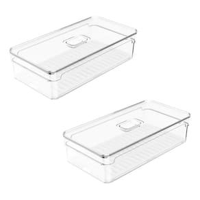 Kit 2X Organizadores De Geladeira Clear Fresh Of200