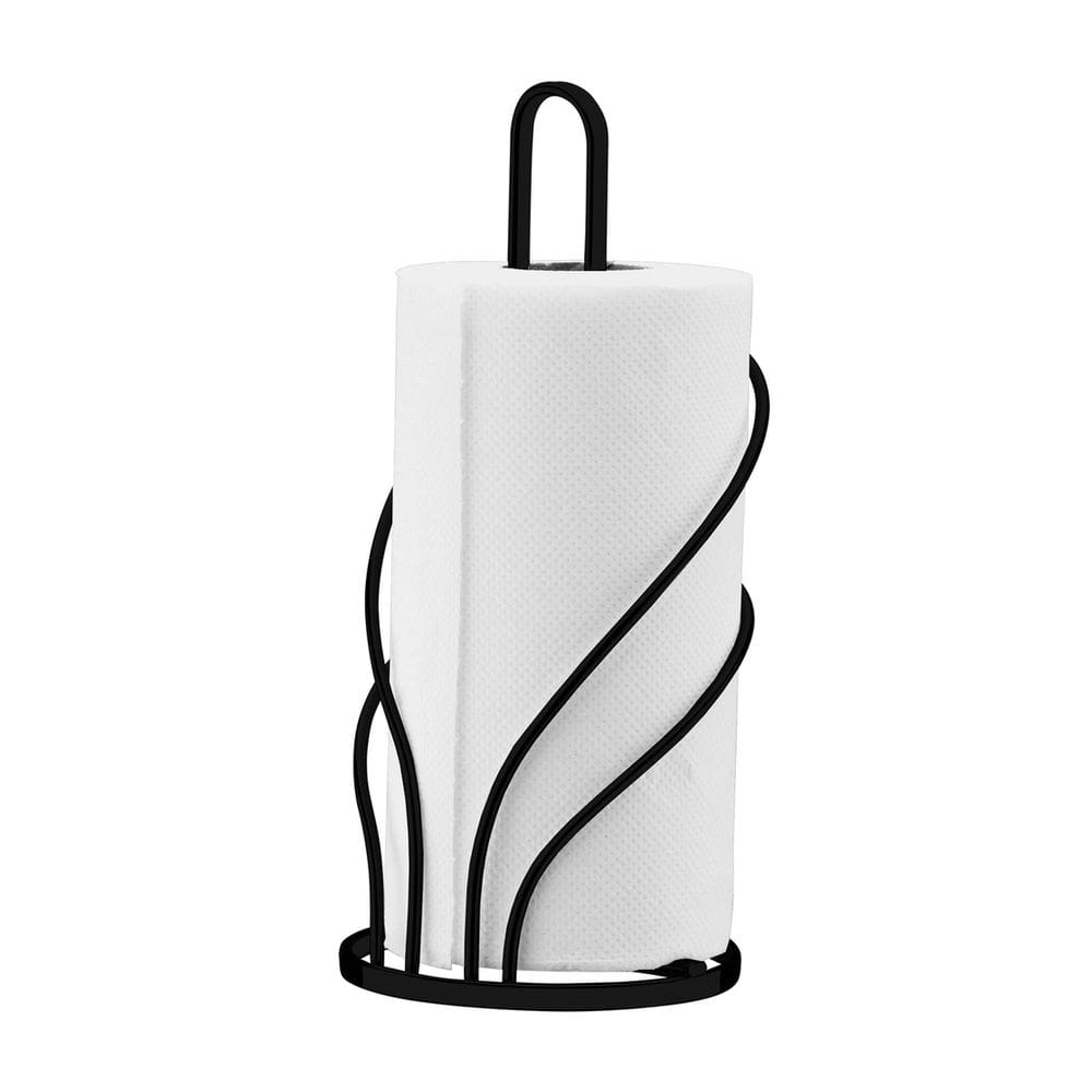 Suporte P/ Rolo Papel Toalha -Preto Fosc