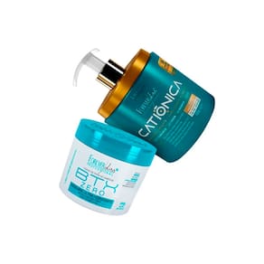 Kit 02 Mascaras Catiônica 450g e BTX Zero 250g Forever Liss