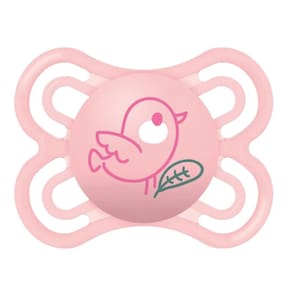 Chupeta Mam Perfect 0 A 6 Meses Passarinho Rosa Bpa Free