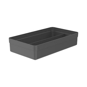 Organizador De Gavetas Colmeia Logic 2 Divisórias Chumbo - Ou