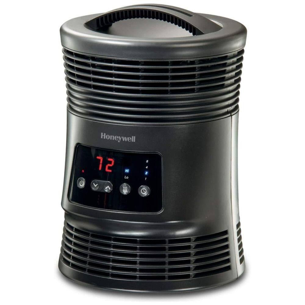 Aquecedor Elétrico Portátil Vórtice Surround 360 Graus Termóstato, 110V 1800W, HONEYWELL HHF370B, Preto