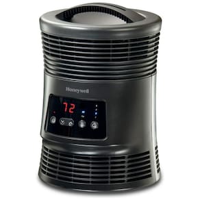 Aquecedor Elétrico Portátil Vórtice Surround 360 Graus Termóstato, 110V 1800W, HONEYWELL HHF370B, Preto